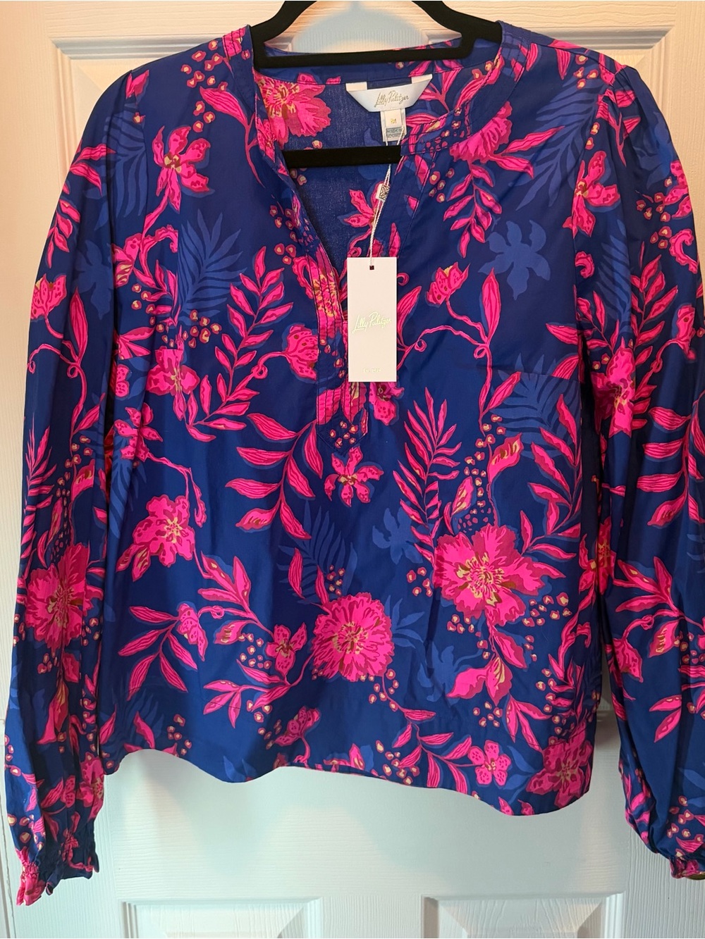 Lilly Pulitzer Coulter Top  Blue Med Never Ending Summer
